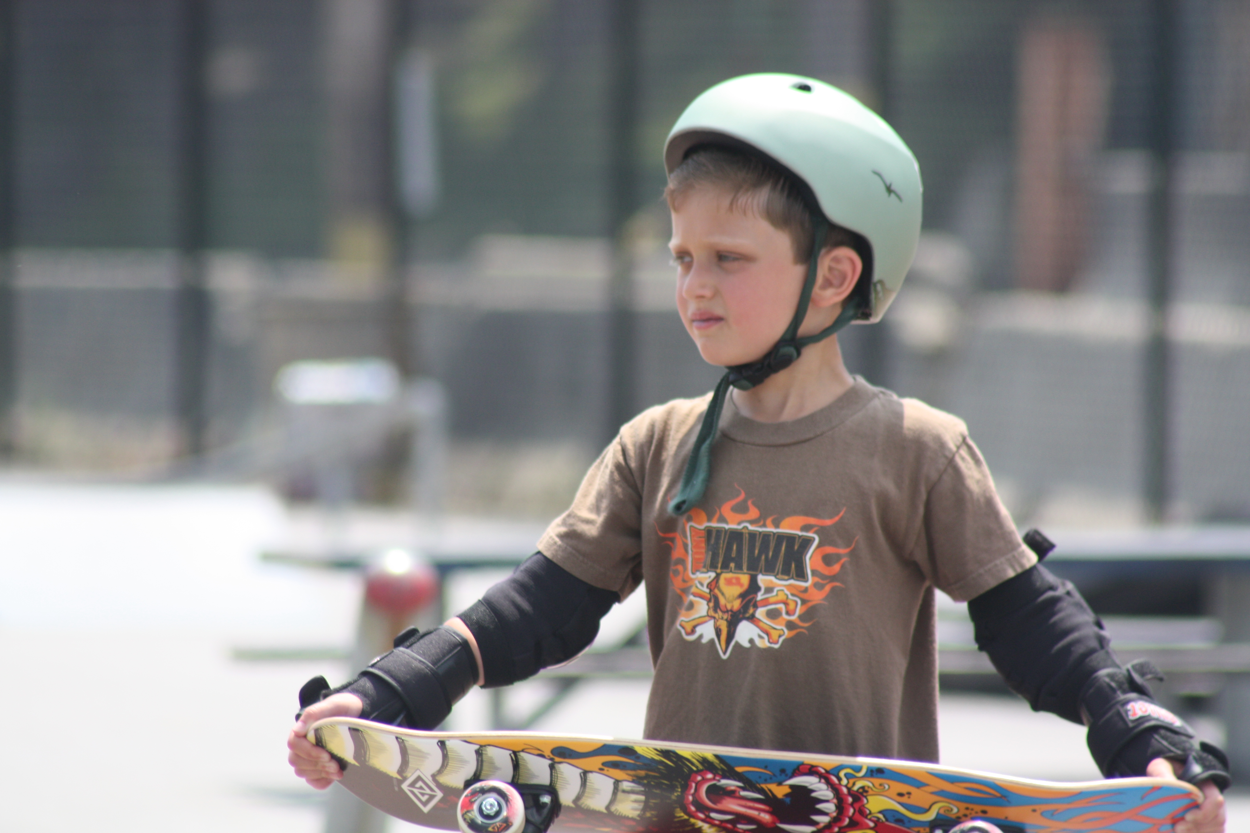 The kid with his Tony Hawk shirt, before he got the crappy game as a present