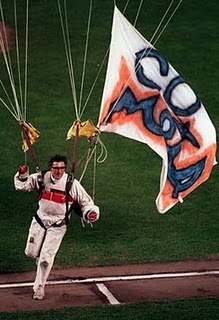 Parachute into Miche Football Stadium at the United States